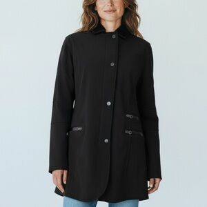 66 North Eldborg Black Jacket Women's Large Iceland Fleece Lined Winter Coat